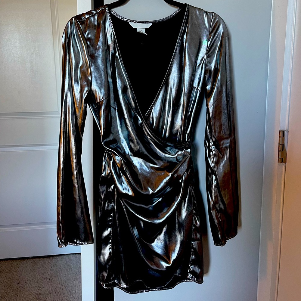 H&M Metallic Cocktail Dress